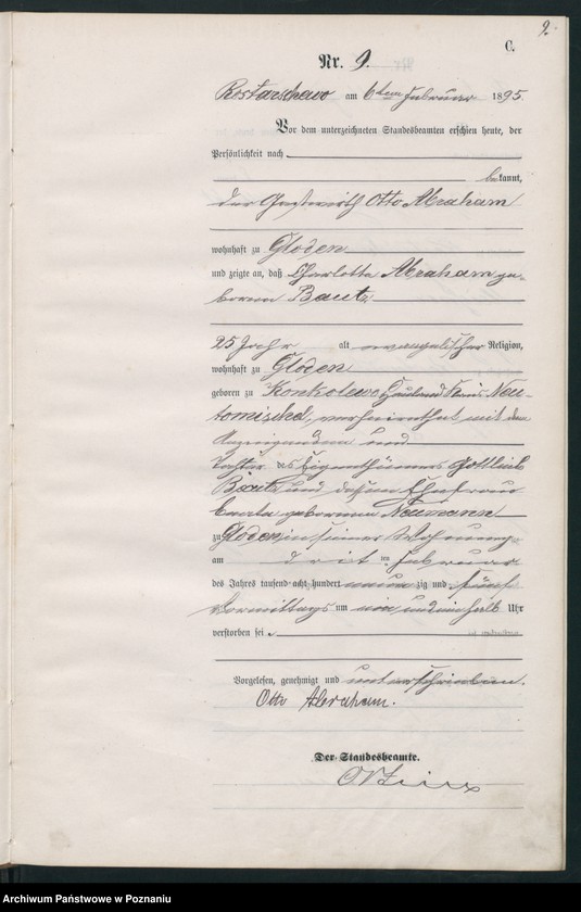 Obraz 12 z jednostki "Księga zgonów"