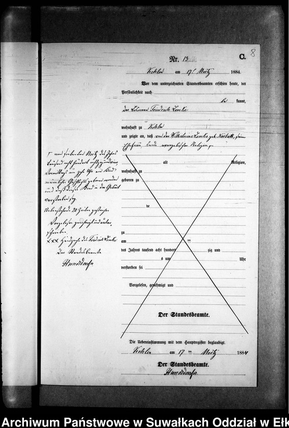 image.from.unit.number "Sterbe-Neben-Register des Preussischen Standes-Amtes Kehlen Kreis Angerburg"