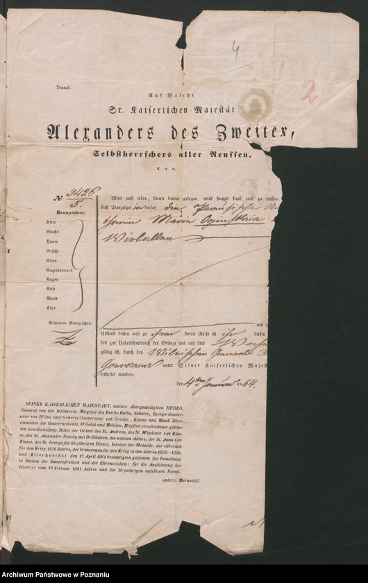 Obraz 7 z jednostki "A. betr. Viktor von Oginski und seine Gemahlin Maria geboren Gräfin Plater"