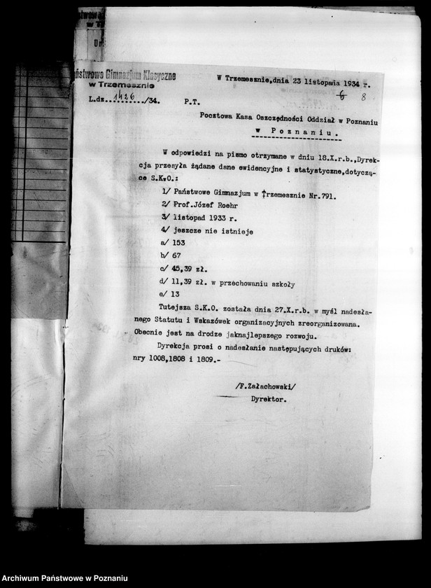 Obraz 11 z jednostki "Państwowe Gimnazjum Klasyczne- Trzemeszno"