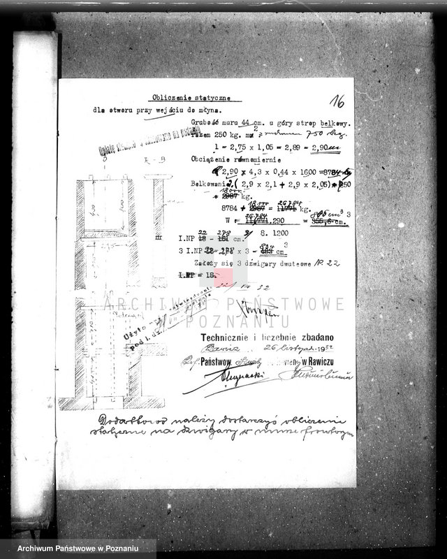 Obraz 20 z jednostki "Budowa młyna parowego w Kurzejgórze własność A. Chłapowski, pow. kościański"