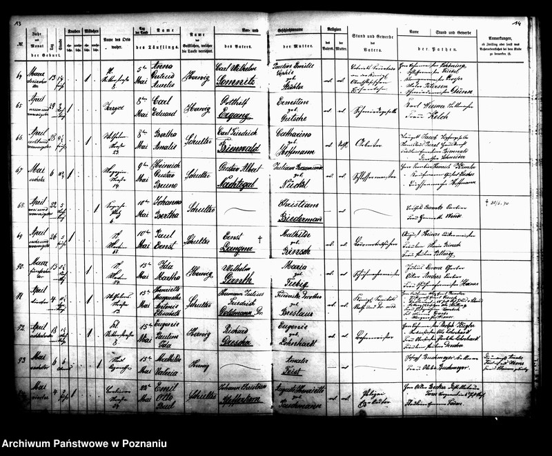 Obraz 9 z jednostki "[Akta zgonów, ślubów, urodzeń i chrztów]"