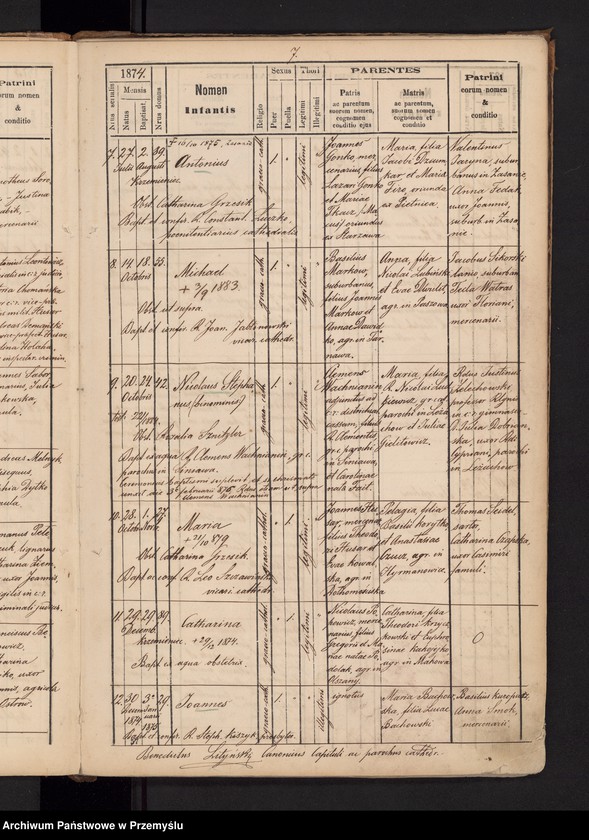 image.from.unit.number "Tom IIndus Liber metrices natorum ac baptisatorum gr.cath. ecclesia cathedralis ac parochialis Premisliensis pro suburbio Podzamcze cum Podskale et Krzemieniec et Kruhel [Tom II Księga metrykalna urodzonych i ochrzczonych greckokatolickiej cerkwi katedralnej i parafialnej przemyskiej z przedmieściami Podzamcze z Podskalem i Krzemieniec i Kruhel]"