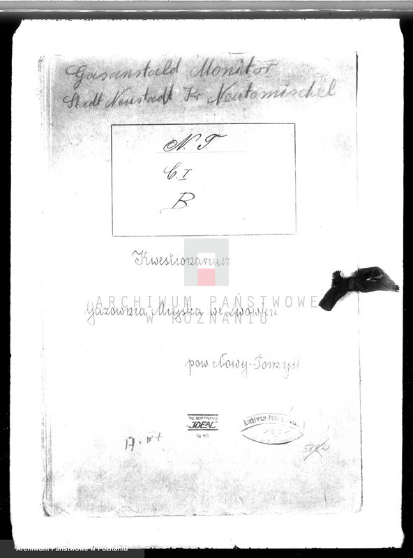 Obraz 4 z jednostki "Kwestionariusz gazowni miejskiej w Lwówku pow. nowotomyski"