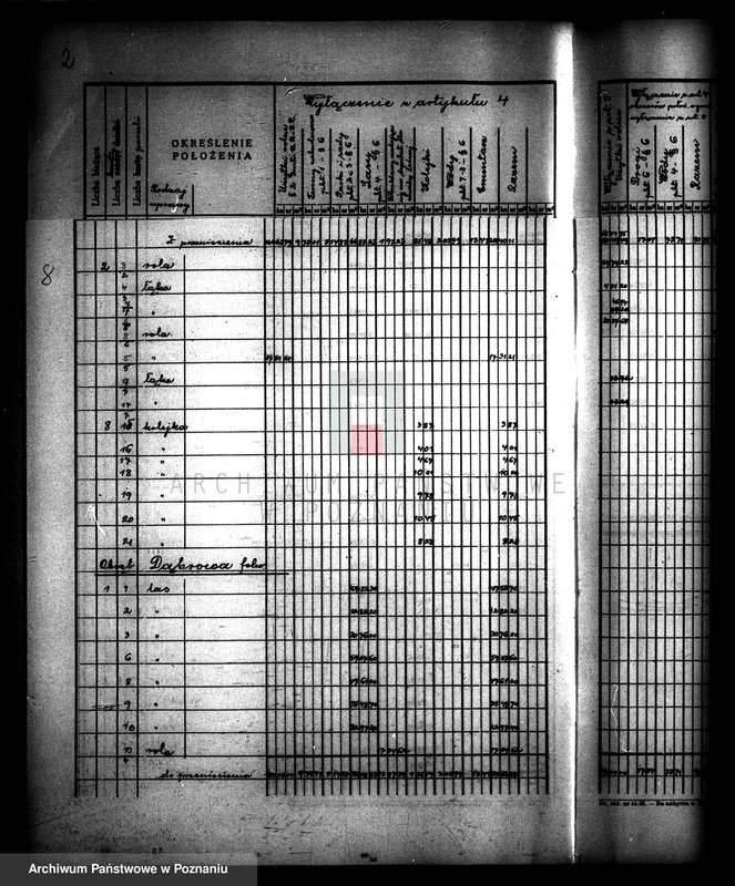 Obraz 13 z jednostki "Rejestr pomiarowy wyłączeń z art. 4 i 5 ustawy o reformie rolnej majątku Dębowo powiatu wyrzyskiego"