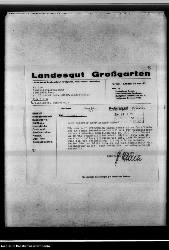 Obraz 17 z jednostki "Landesgut Grossgarten [fabryka konserw]."