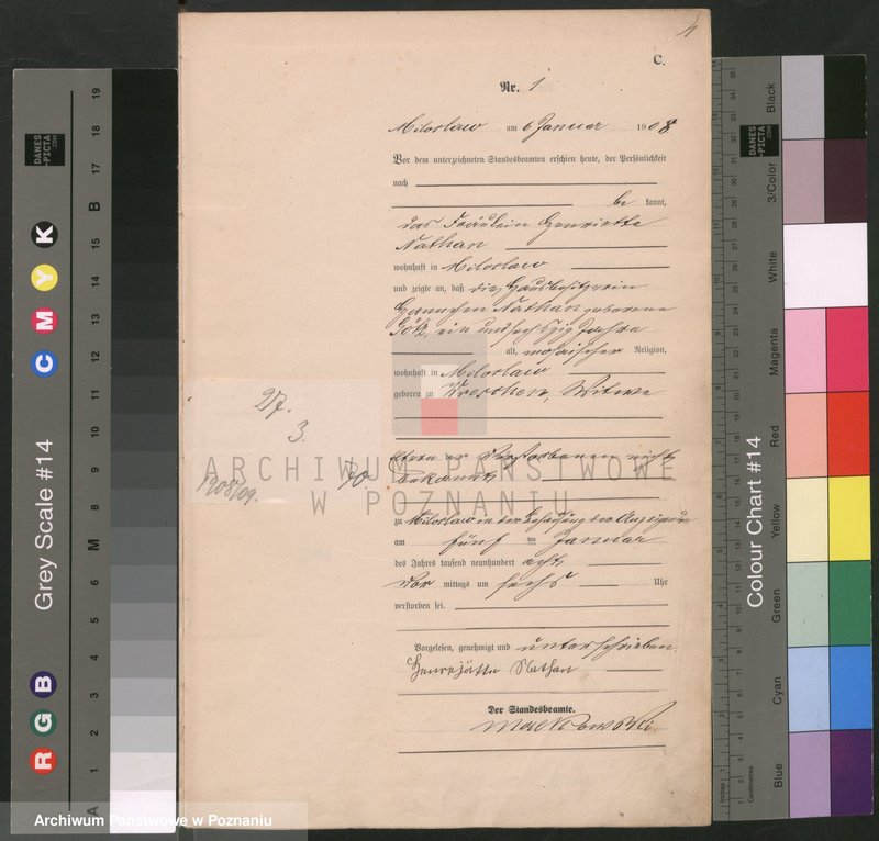 Obraz 4 z jednostki "Księga miejscowa zgonów [Rejestr główny zgonów]"