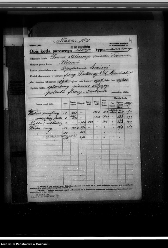 Obraz 8 z jednostki "Spalarnia śmieci własność Magistrat miasta Poznania nr woj. kotła 6029"