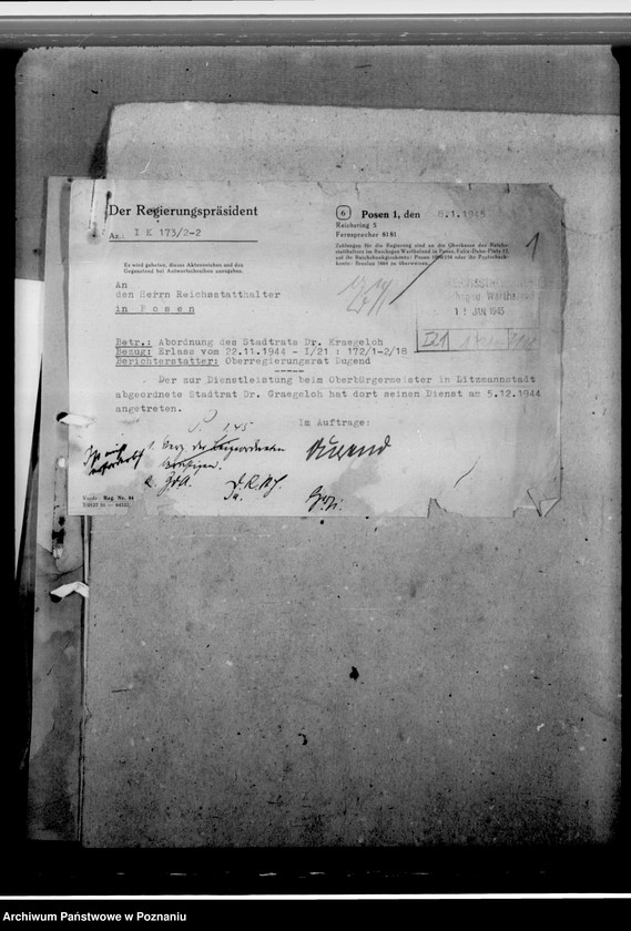 Obraz 5 z jednostki "Kraegeloh - rajca miejski w Łodzi"