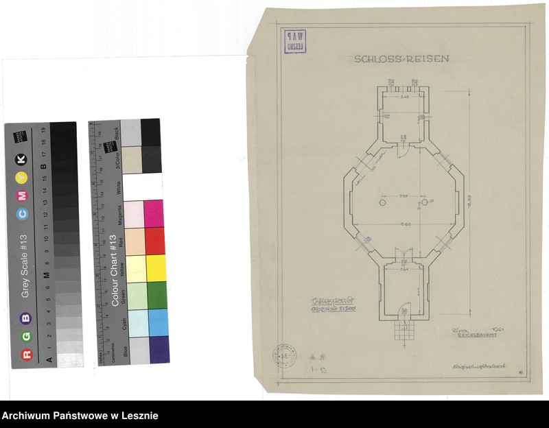 Obraz 1 z jednostki "Rydzyna miasto. Dokumentacja architektoniczno-budowlana Zamku rydzyńskiego i domku myśliwskiego."