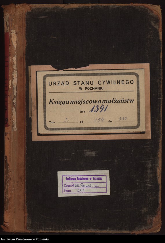 Obraz 2 z jednostki "Księga małżeństw t. II"