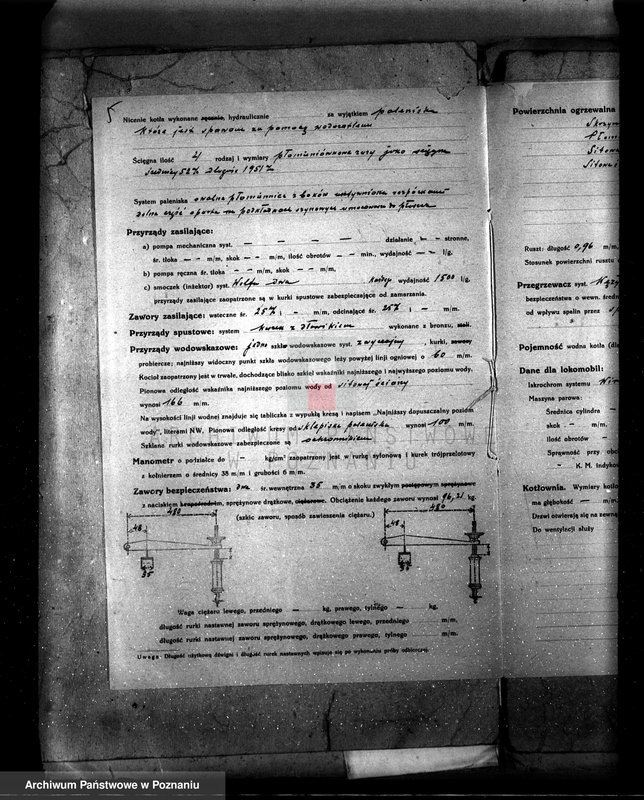 Obraz 9 z jednostki "Majętność Góra pow. jarociński, własność Fischer von Mollard nr fabr. kotła 20006 nr woj. kotła 92"