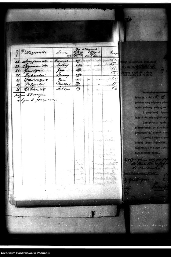 Obraz 17 z jednostki "Majątek Parzęczew powiatu jarocińskiego odprawy z art. 44 ustawa o wykonaniu reformy rolnej"