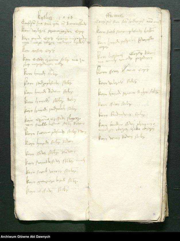 image.from.unit.number "Conscripcio curiensium et cubiculariorum Rmtis AD 1497 in Radom per Petrum Shidlo[wyeczki]."