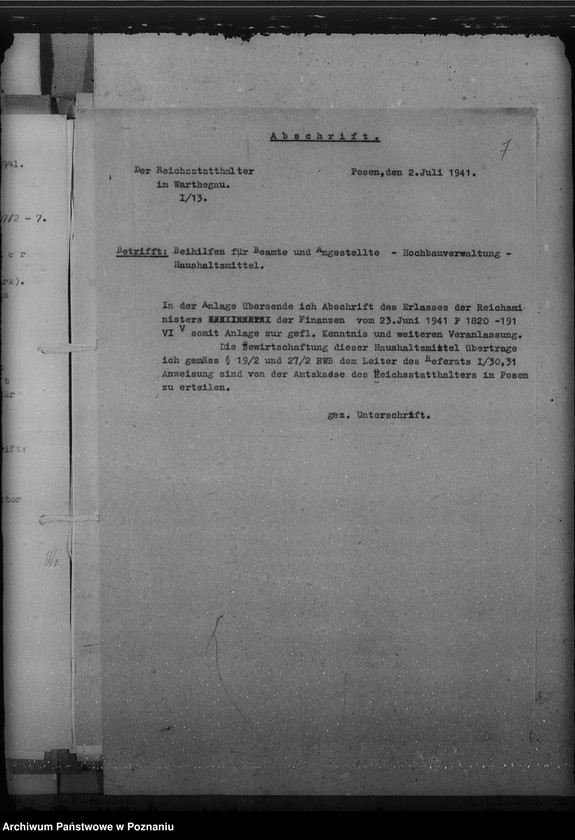 Obraz 12 z jednostki "Notstandsbeihilfen. Unterstützungen"