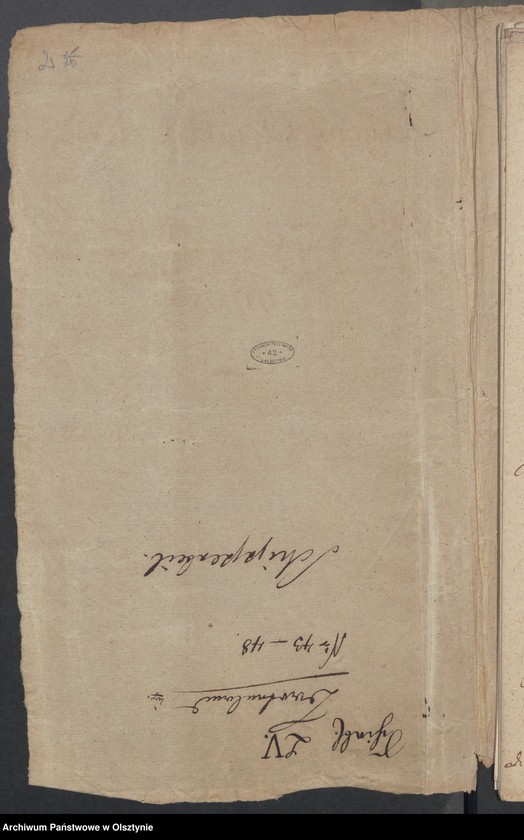 image.from.unit.number "Jugendfeldt [Gugenfeld] [Smolanek], H.[Haupt] A. [Amt] Osterode. Acta die angebliche Candicität dieses Gutes, um dessen Verleichung Georg Wilh. [Wilhelm] v. [von] Schierstaedt auf Schildeck den König gebeten hat"