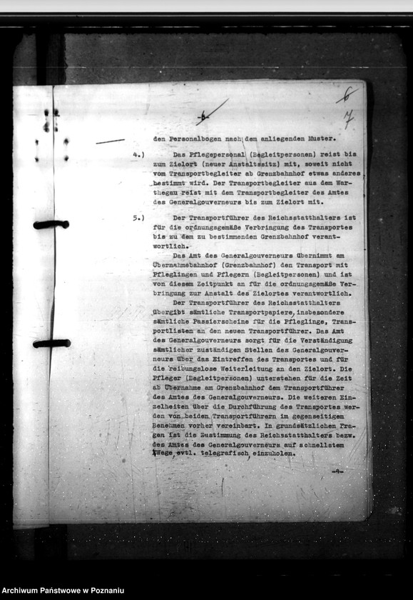 Obraz 12 z jednostki "Fürsorgerechtliche Übernahme der im Warthegau befindlichen polnischen Anstaltsinsassen in das Generalgouvernement"