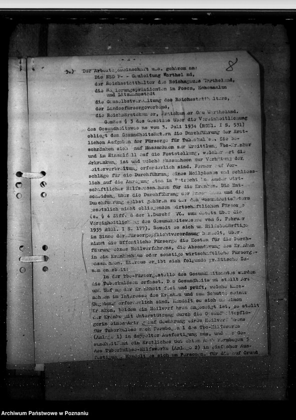 Obraz 12 z jednostki "Bekämpfung der Tbc vor Verordnung vom 8.9.1942"