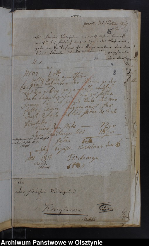 Obraz 10 z jednostki "Jahres Bau Rechnung der Kirche zu Kruklanken"