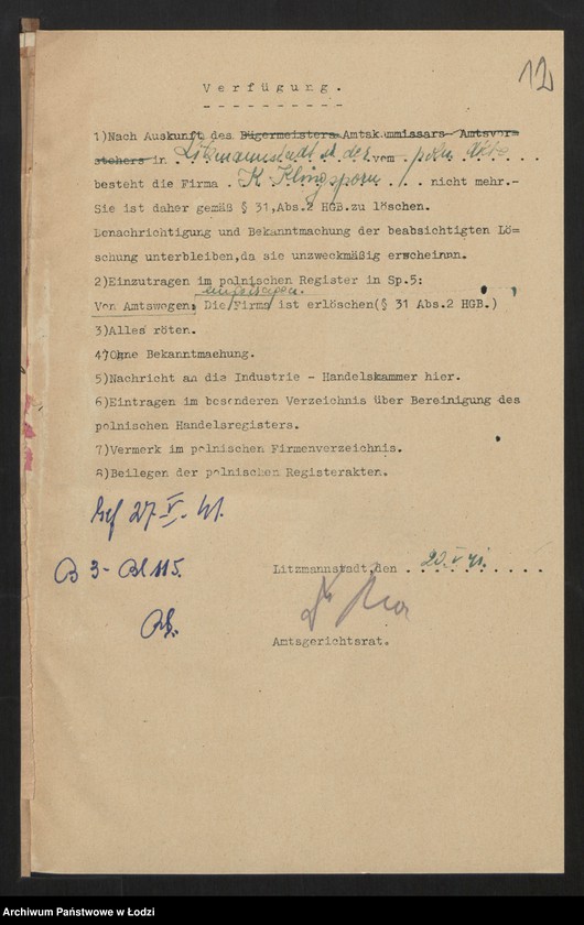 Obraz 14 z jednostki "Karl Klingsporn- skład szkła i porcelany"