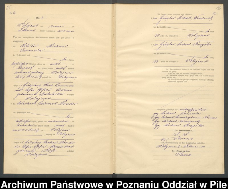 Obraz 11 z jednostki "Księga małżeństw"