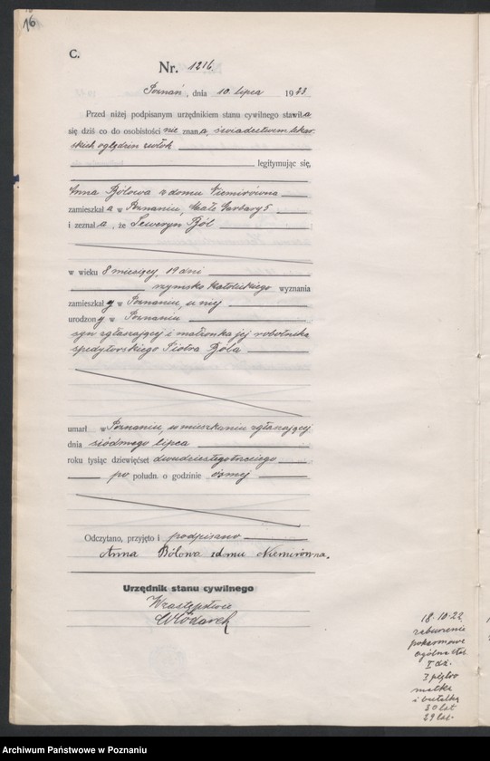 image.from.unit.number "Księga miejscowa zgonów tom III [Rejestr główny zgonów]"