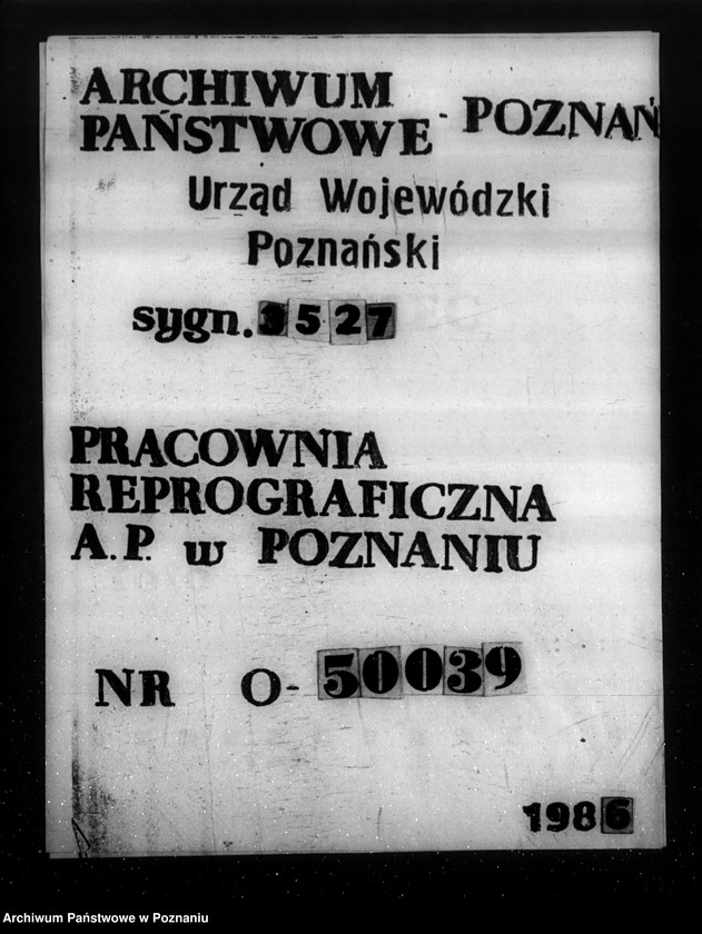 Obraz 1 z jednostki "Majętność /leśna/ Wieszkowo powiat kościański"