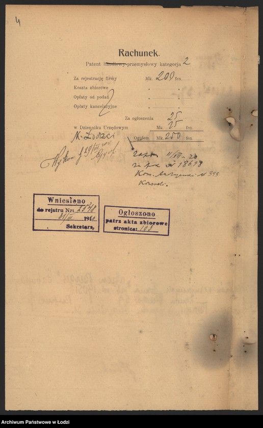 Obraz 6 z jednostki "Aron Berger – fabrykacja towarów wełnianych – Zgierz"