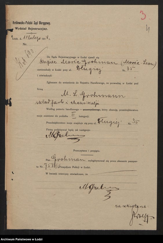 Obraz 6 z jednostki "M. L. Grohmann - skład farb i chemikaliów"