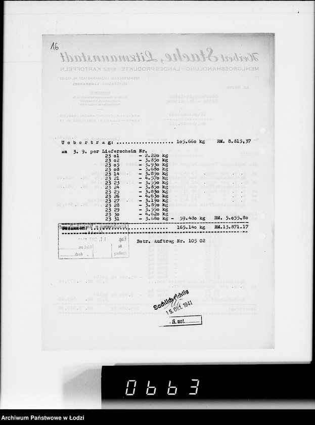 Obraz 20 z jednostki "Aufträge 10501- 10590"