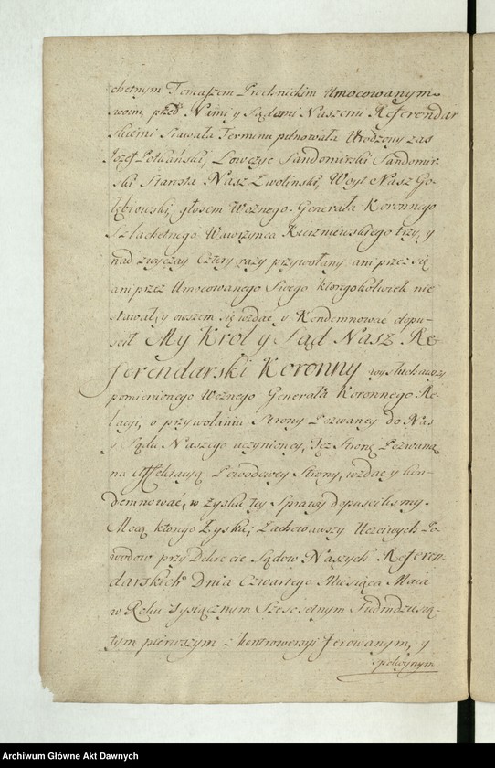 image.from.unit.number ""Acta decretorum Sae Rae Mtis Judicii Referendarialis Regni regnante - - Augusto III rege Poloniae - - Ad Relationem - - Antonii Sebastiani Dembowski, Antonii Łodzia Poniński, Josephi in Załuskie Załuski praepositi Varsaviensis etc. referendariorum. In annis 1735, 36, 38, 39, 40, 43, 44, 45, 46, 47, 48 et 49 emanatorum. Post fata generosi Michaelis Nagrodzki iudicii eiusdem notarii cura et impensis generosi Ioannis Nepomuceni Słomiński Metrices Regni praefecti completa et compactata Varsaviae"."