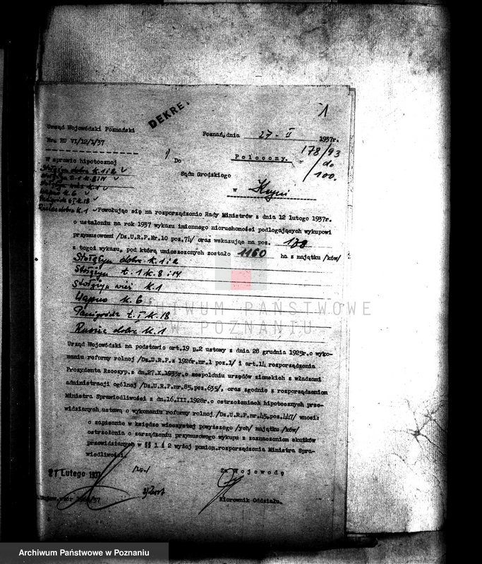 Obraz 5 z jednostki "Przymusowy wykup majątków: Stołężyn, Wapno, Panigródz i Rusiec powiatu wągrowieckiego i żnińskiego"