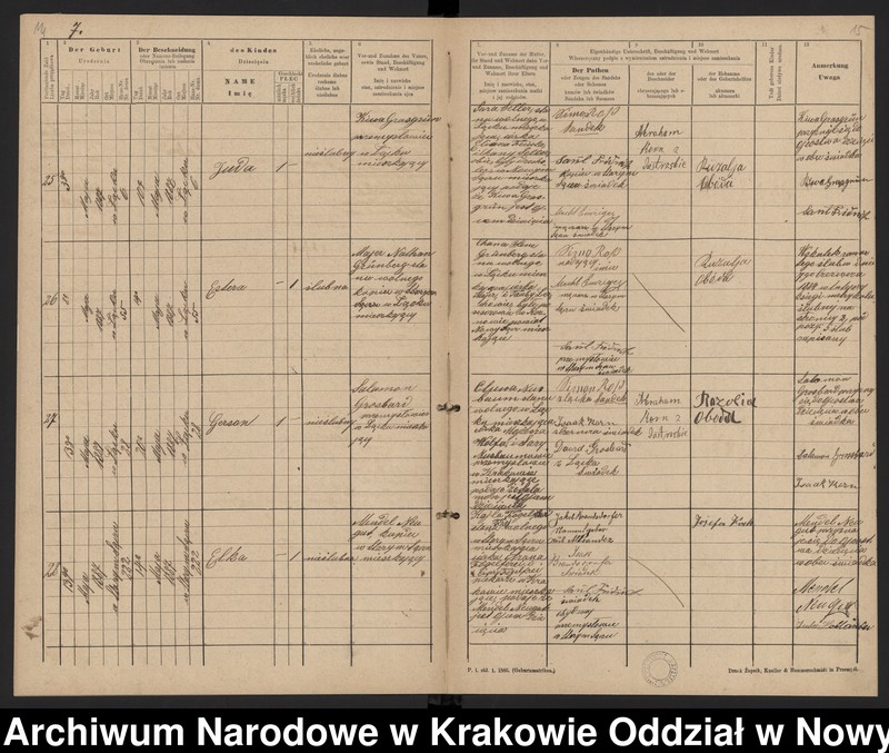 Obraz 10 z jednostki "[Księga urodzeń]"