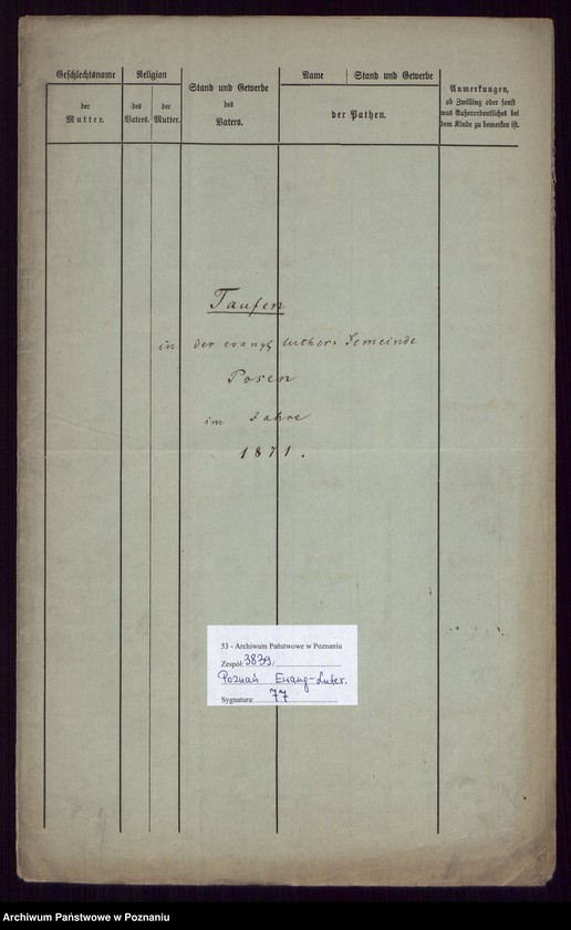 Obraz 2 z jednostki "Taufen"