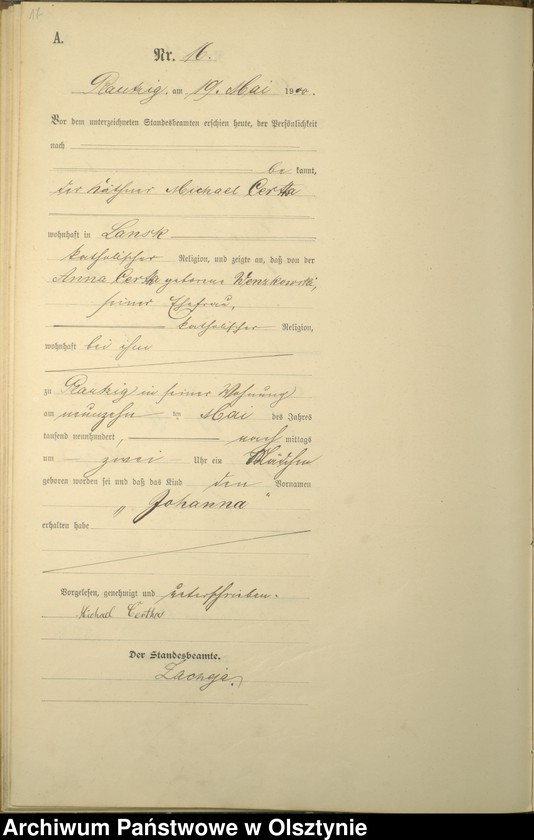 image.from.unit.number "Geburts-Haupt-Register Nr 1 - 41"