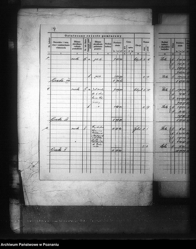 Obraz 11 z jednostki "Ostateczny rejestr pomiarowy majątku Trzebień i Wudzynek powiatu bydgoskiego"