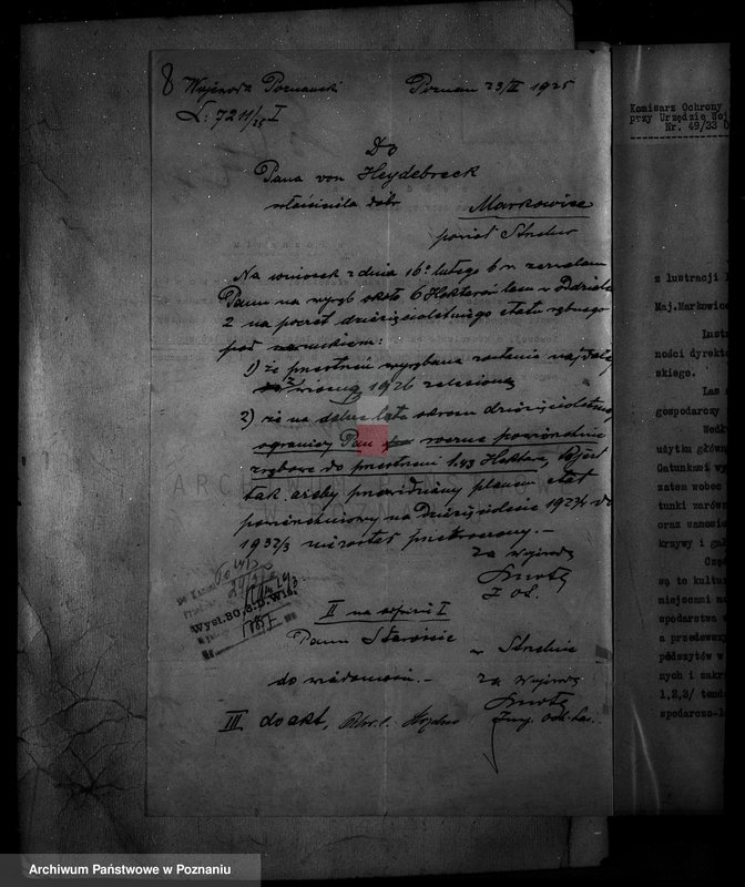 Obraz 13 z jednostki "Nadzór nad gospodarką w lasach majętności Markowice powiat mogileński"