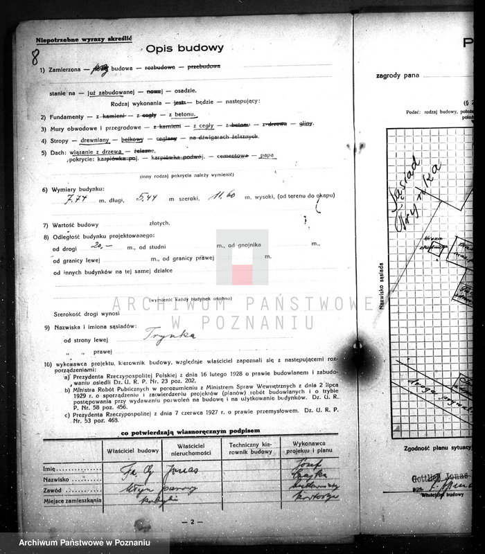 image.from.unit.number "Projekt na pobudowanie spichlerza zbożowego dla firmy G. Jonas w Kobylinie pow. krotoszyński"