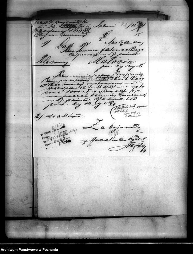 Obraz 20 z jednostki "Administracja majątku Małocin powiatu wyrzyskiego spłata czynszów dzierżawnych"