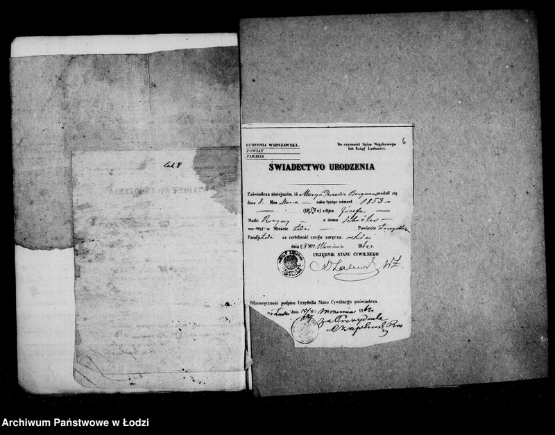 Obraz 9 z jednostki "j. w . nad nieletnimi Antonim, Marianną, rozyną, Matyldą, Gustawem rodzeństwem Bergman po zmarłym Józefie Bergman"