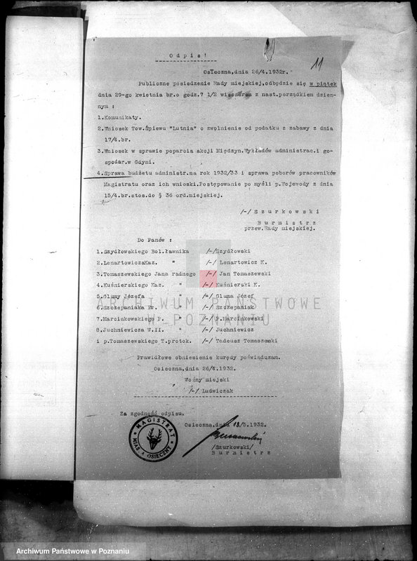 Obraz 16 z jednostki "Budżety i sprawy rachunkowe miasta Osieczny"