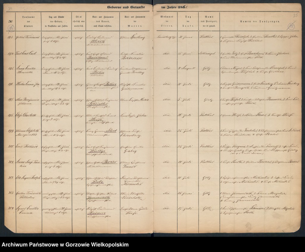 image.from.unit.number "Duplikate der Hauptkirche zu Landsberg an der Warthe (zawiera też księgę zgonów Konkordien Kirche mit der reformirten und Militair Gemeinde z 1861 r.)"