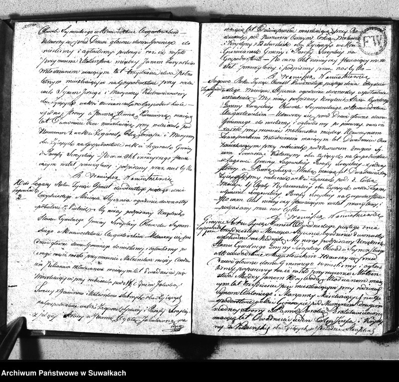 image.from.unit.number "Akta urzędnika stanu cywilnego gminy i parafij sereyskiey zaślubionych od dnia 1-go stycznia 1825 do ostatniego grudnia tegoż roku"