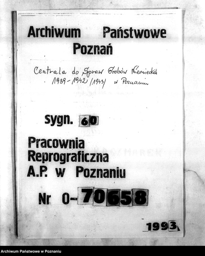 Obraz 1 z jednostki "Allgemeine Verschlepptenberichte. Band I : A - K"