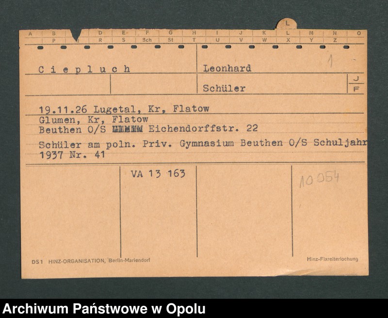 Obraz 3 z jednostki "[Ciepluch Leonhard, ur. 19.11.1926 Lugetal]"