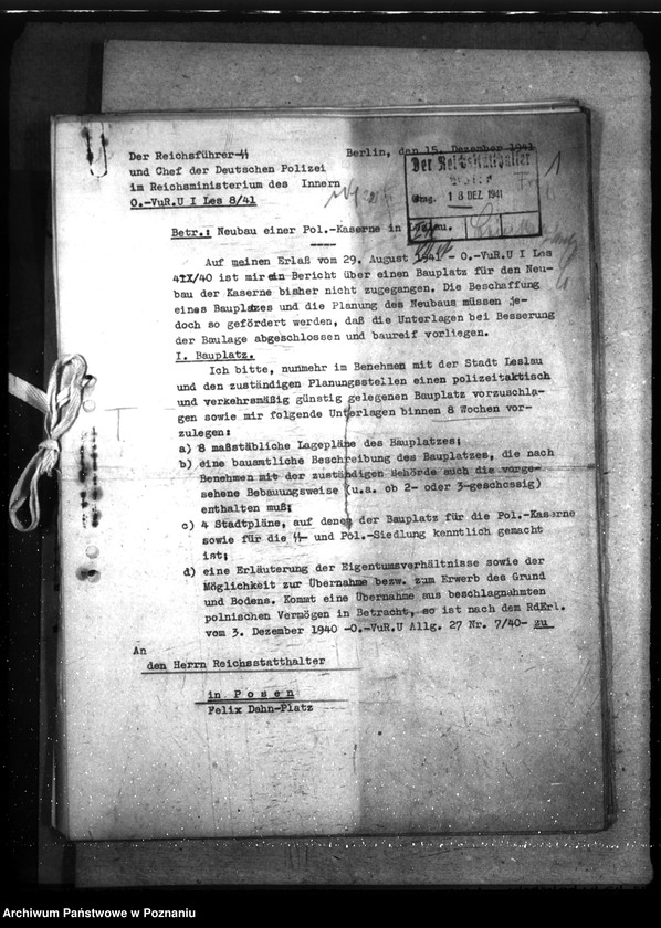 Obraz 5 z jednostki "Neubau - Polizeikaserne Leslau"