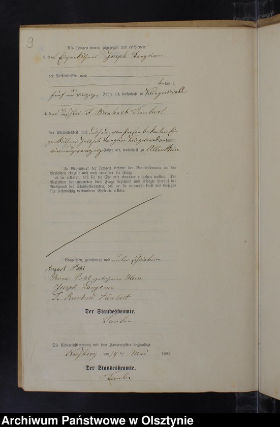 Obraz 11 z jednostki "Heiraths-Neben-Register Nr 1 - 15"
