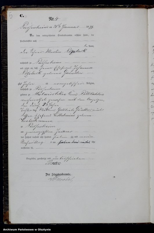 image.from.unit.number "Sterbe-Haupt-Register Nr 1 - 54"