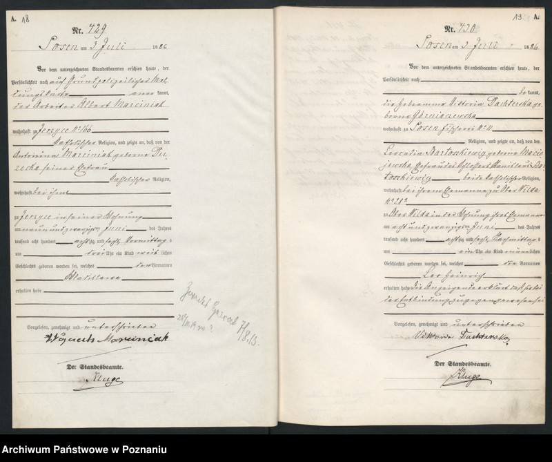 Obraz 13 z jednostki "Księga urodzeń t. II"