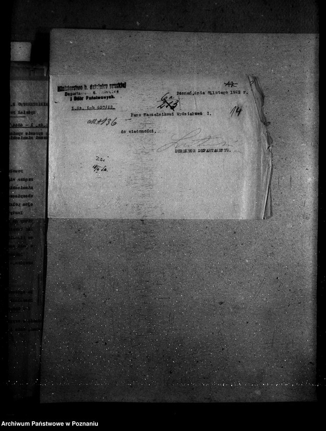 Obraz 18 z jednostki "Sprawy szczegółowo-- administracyjne. Okólniki wewnętrzne"